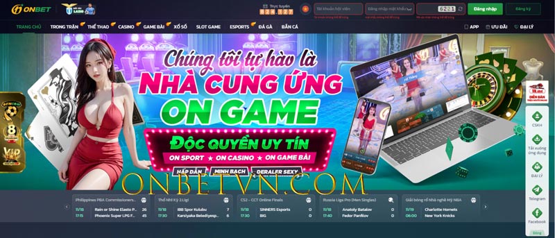 ONBET VN nhà cái uy tín và an toàn hàng đầu Việt Nam